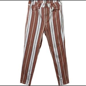 American Eagle Striped Hi-Rise Jegging Crop 12